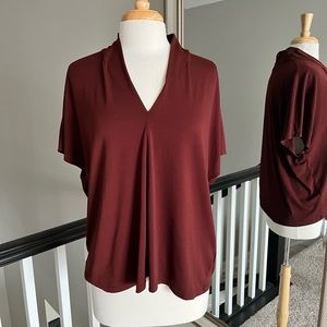 Burgundy Blouse